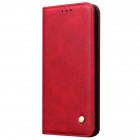 Huawei Mate 20 Pro Deluxe ādas atvēramais sarkans maciņš (maks) 
