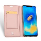 Huawei Mate 20 Pro „Dux Ducis“ Skin sērijas rozs vādas atvērams maciņš