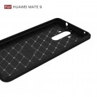 Huawei Mate 9 „Carbon“ cieta silikona (TPU) melns apvalks