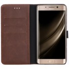 Huawei Mate 9 Pro (Huawei Mate 9 Pro Porsche Design) atvēramais ādas tumši brūns retro maciņš (maks)