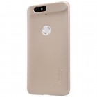 Huawei Nexus 6P Nillkin Frosted Shield zelta plastmasas apvalks + ekrāna aizsargplēve