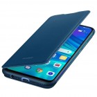 Oficiāls Huawei Huawei P smart 2019 (Honor 10 Lite) Wallet Cover zils atvērams maciņš 