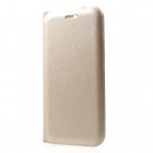 Huawei P10 (Huawei Ascend P10) zelta atvēramais Flip Wallet ādas maciņš - maks