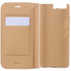 Huawei P10 (Huawei Ascend P10) zelta atvēramais Flip Wallet ādas maciņš - maks