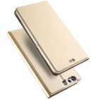 Huawei P10 (Huawei Ascend P10) „Dux Ducis“ Skin sērijas zelta ādas atvērams maciņš
