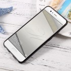Huawei P10 cieta silikona (TPU) melns apvalks