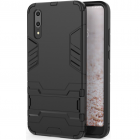 Huawei P20 „Kickstand“ pastiprinātas aizsardzības melns apvalks