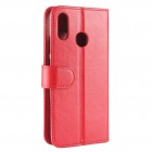 Huawei P20 Lite (Nova 3e) atvēramais ādas sarkans maciņš, grāmata (maks)