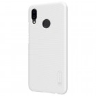 Nillkin Frosted Shield Huawei P20 Lite (Nova 3e) balts plastmasas futrālis + ekrāna aizsargplēve