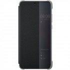 Oficiāls Huawei P20 Lite (Nova 3e) Smart View Flip Cover melns atvērams maciņš (maks)