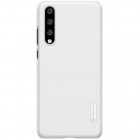 Nillkin Frosted Shield Huawei P20 Pro balts plastmasas futrālis + ekrāna aizsargplēve