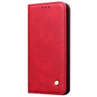 Huawei P30 Deluxe ādas atvēramais sarkans maciņš (maks) 