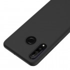 Huawei P30 Lite Shell cieta silikona (TPU) melns apvalks