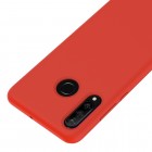 Huawei P30 Lite Shell cieta silikona (TPU) sarkans apvalks  TPU raudonas dėklas - nugarėlė