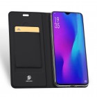 Huawei P30 Pro „Dux Ducis“ Skin sērijas melns ādas atvērams maciņš