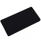 Huawei P8 Lite Nillkin Frosted Shield melns plastmasas apvalks + ekrāna aizsargplēve
