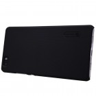 Huawei P8 Lite Nillkin Frosted Shield melns plastmasas apvalks + ekrāna aizsargplēve