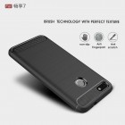 Huawei P9 Lite Mini (Y6 Pro 2017) „Carbon“ cieta silikona (TPU) melns apvalksHuawei P9 Lite Mini (Y6 Pro 2017) „Carbon“ cieta silikona (TPU) melns apvalks
