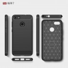 Huawei P9 Lite Mini (Y6 Pro 2017) „Carbon“ cieta silikona (TPU) melns apvalks