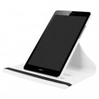 Huawei MediaPad T3 8.0 atvēramais balts ādas maciņš, grozās 360° grādu apjomā 