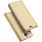 Huawei Y5 2017 (Y5 III) / Y6 2017 „Dux Ducis“ Skin sērijas zelta ādas atvērams maciņš