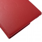 Apple iPad Pro 9.7" atvēramais sarkans ādas futrālis, grozās 360° grādu apjomā