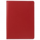 Apple iPad Pro 9.7" atvēramais sarkans ādas futrālis, grozās 360° grādu apjomā