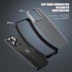 Apple iPhone 16 Pro Max "IPAKY" Matt dzidrs (caurspīdīgs) silikona apvalks (apmales zilā krāsā)