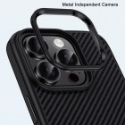 Apple iPhone 16 Pro Max "IPAKY" Carbon silikona TPU melns apvalks