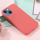 Apple iPhone 14 "Shell" MagSafe cieta silikona (TPU) rozā apvalks
