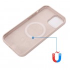Apple iPhone 14 "Shell" MagSafe cieta silikona (TPU) rozā apvalks