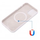 Apple iPhone 14 Pro "Shell" MagSafe cieta silikona (TPU) balts apvalks