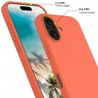 Apple iPhone 16 "Shell" MagSafe cieta silikona (TPU) oranžs apvalks