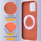 Apple iPhone 16 Pro Max "Shell" MagSafe cieta silikona (TPU) oranžs apvalks