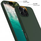 Apple iPhone 16 Pro Max "Shell" MagSafe cieta silikona (TPU) tumši zaļa apvalks
