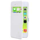 Apple iPhone 5c „Nillkin“ Fresh atvēramais balts futrālis