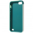 Apple iPhone 5 (5s, SE) „Walnutt“ cieta silikona tumši zaļš apvalks apmales gaiši zaļā krāsā