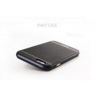 Apple iPhone 6 Plus / 6s Plus „IPAKY“ cieta silikona (TPU) melns apvalks (apmales - melnā krāsā)