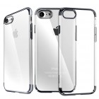 Apple iPhone 7 (iPhone 8) Baseus Glitter dzidrs (caurspīdīgs) melns plastmasas apvalks
