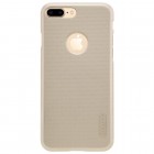 Apple iPhone 7 Plus (iPhone 8 Plus) Nillkin Frosted Shield zelta plastmasas apvalks + ekrāna aizsargplēve