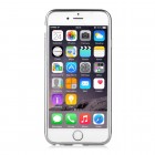 Apple iPhone 7 (iPhone 8) elegants „Devia“ Glitter dzidrs (caurspīdīgs) silikona TPU apvalks (apmales sudrabā krāsā) ar ekrāna aizsargstikls