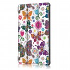 Lenovo Tab M10 10.1" (TB-X605F, X605L, X505F, X505L) atvēramais „Butterflies“ krāsains maciņš