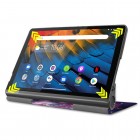 Lenovo Yoga Smart Tab 10.1" (YT-X705F, YT-X705L) „Cosmo“ atvēramais krāsains, maciņš