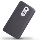 LG G2 Nillkin Frosted Shield melns plastmasas futrālis + ekrāna aizsargplēve
