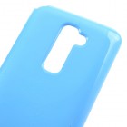 LG G2 D802 Mercury gaiši zils cieta silikona (TPU) futrālis