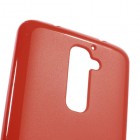 LG G2 Jelly Case sarkans cieta silikona (TPU) futrālis