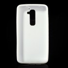 LG G2 Jelly Case balts cieta silikona (TPU) futrālis