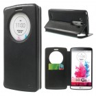 LG G3 D855 (D850, D851) Roar Noble ādas atvēramais melns maciņš