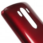 LG G3 D855 Mercury sarkans cieta silikona (TPU) futrālis