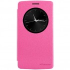 LG G3 S D722 „Nillkin“ Sparkle atvēramais rozs maciņš